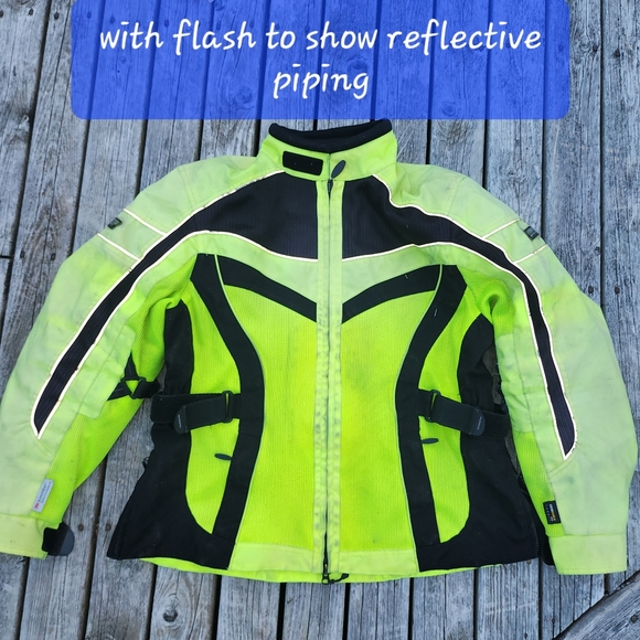 OLYMPIA Vented Motorcyle Jacket~L - Picture 14 of 16